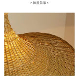 Bamboo Hanging Lamp Pendant Ceiling Light Rattan Wicker Lustre Hand Knit Braiding Suspended Home Dining люстра потолочная