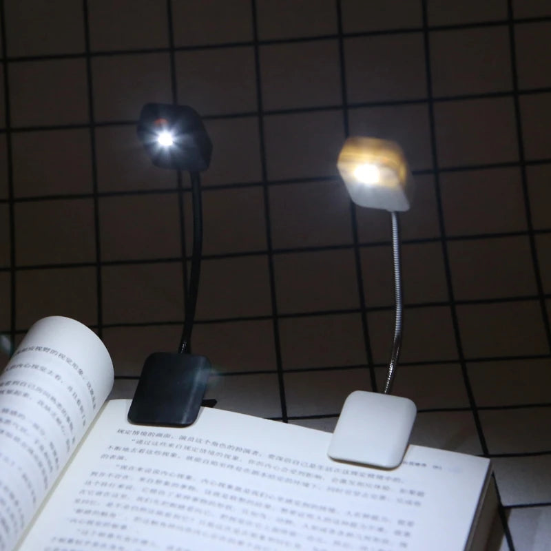 For Kindle &amp; Notebook Reading Light LED Book Light Table Lamp Mini Flexible Clip