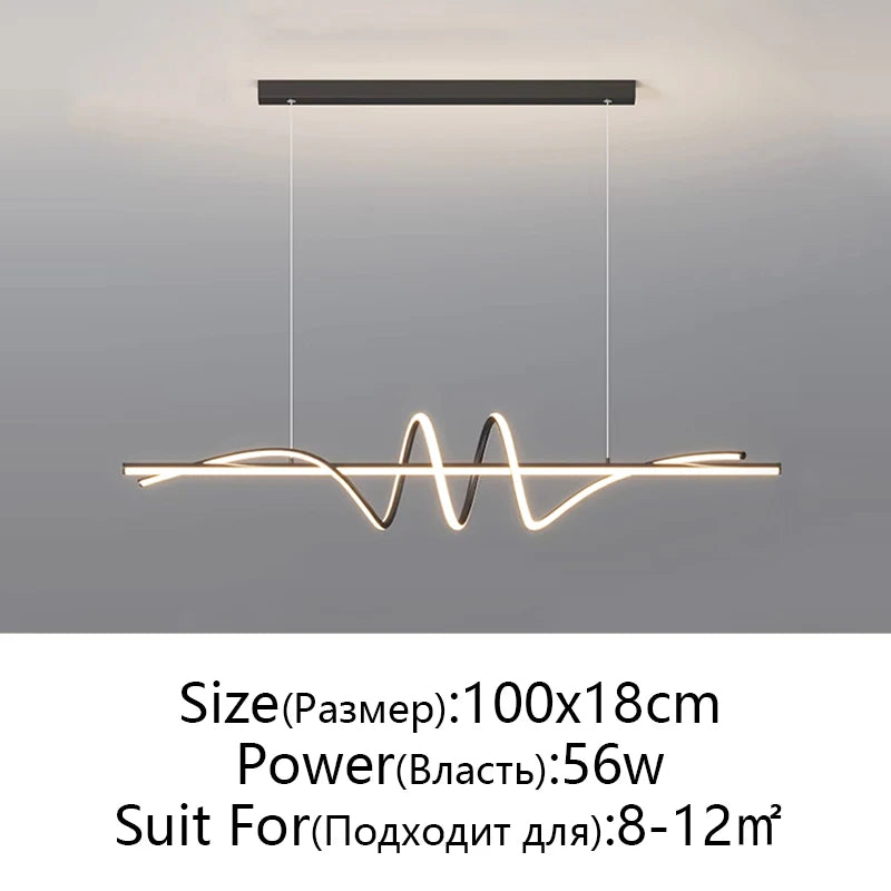 Modern LED Pendant Light - Minimalist Hanging Lamp for Dining Table & Living Room