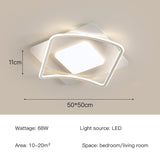 New LED Chandeliers Acrylic Round Lamps for Bedroom Home Decor Study Room Minimalism Indoor Lighting Modern White Ceiling Lights