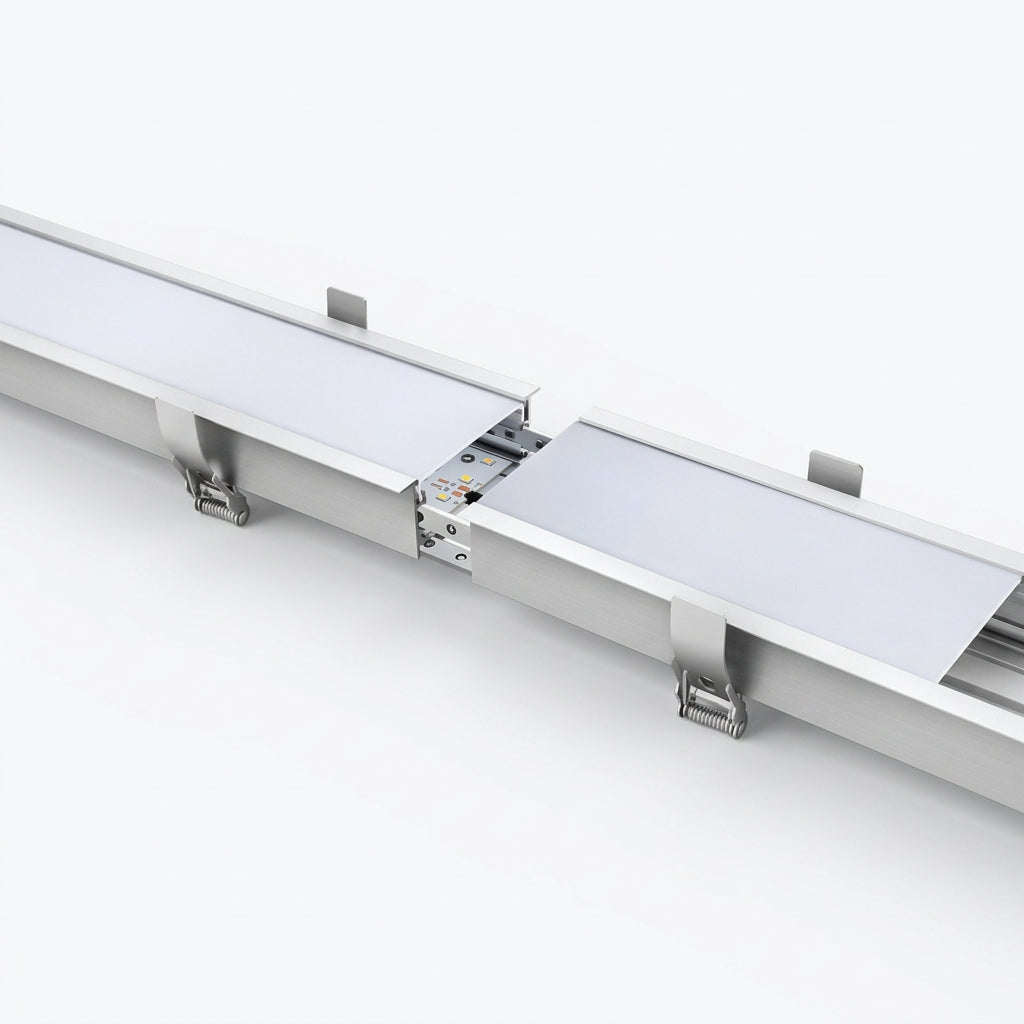4ft Modern LED Linear Light (1200mm, 40W) - Suspended Chandelier & Ceiling Strip Lamp for Office, Shop & Home Decor