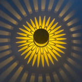 Colorful Mandala Lantern LED Solar Light Outdoor Projection Wall Lamp for Garden Terrace and Stair Lighting Courtyard Backyard