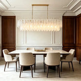 Luxury Modern Glass Chandelier Light - Decorative Ceiling Pendant Lamp Fixture for Living Room, Bedroom, Dining Room & Restaurant