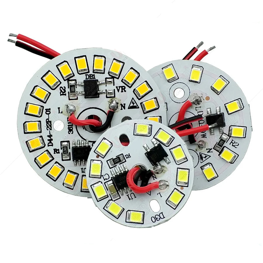 10-Pack AC 220V LED PCB Aluminum Plate - Integrated IC Driverless Light Board