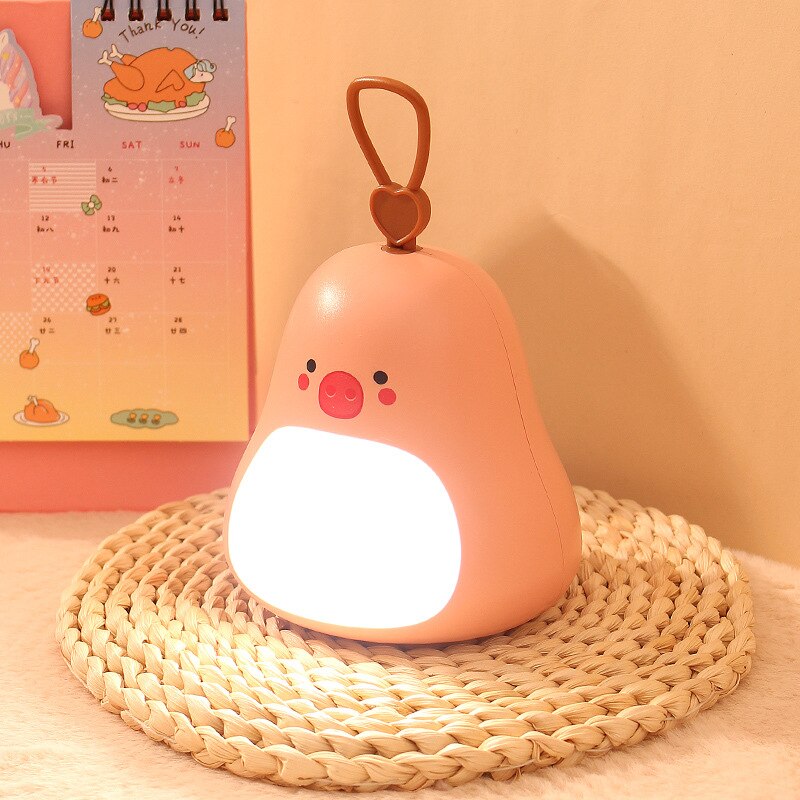 USB LED Night Light Portable Cute Animal Cartoon Night Lamp Gift for Baby Kids Girl Room Bedside Bedroom Living Room Decoration