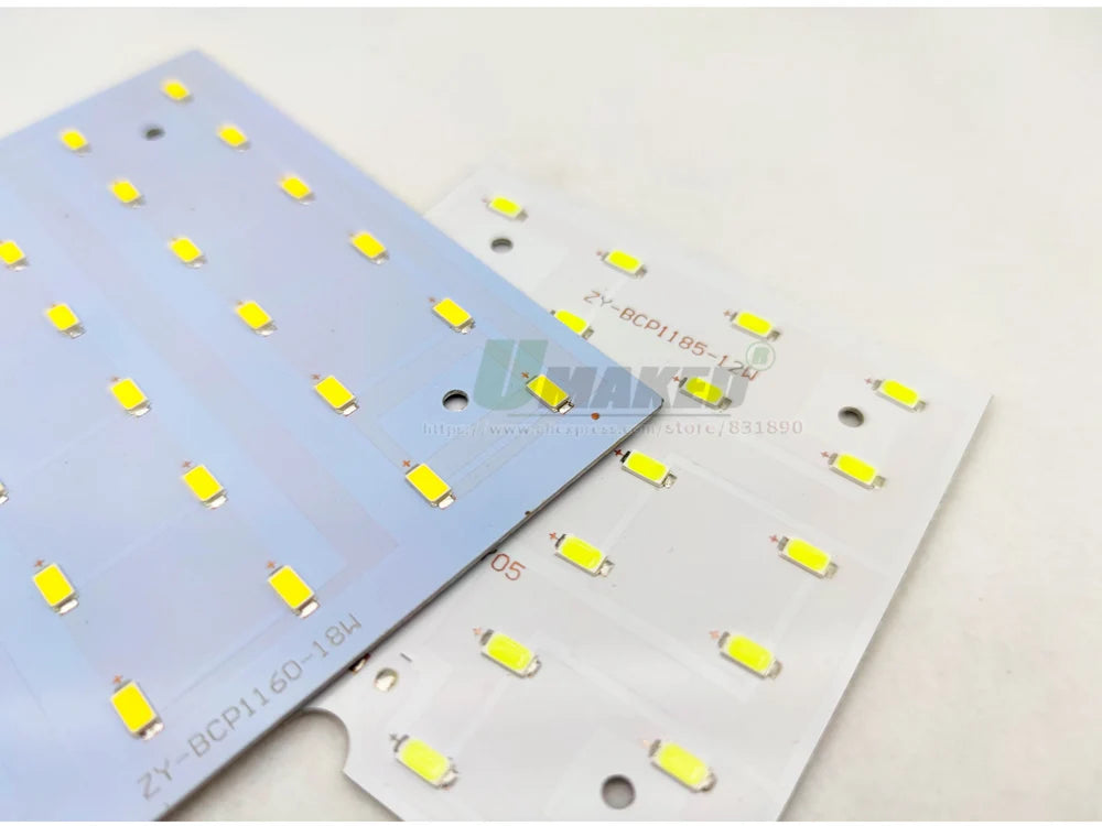 5/10Pcs LED PCB 6W 12W 18W LED Downlight Aluminum Plate Lighting Heatsink SMD5730 110lm/W Square Light Source For Panel Lamps