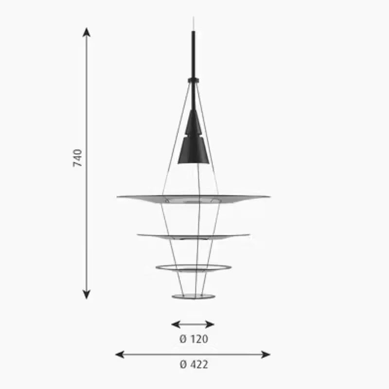 Design Exhibition Hall Room Pendant Light Creative Restaurant Bar Counter Pendant Lighting Living Room Pendant Lights