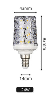 E14 E27 Led Corn Bulb 24W 30W 40W 50W Lamp Chandelier Decorative Living Light SMD5730 Chip Small Warm Replace Halogen Home Room