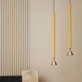 Lamp Long Pole Designer for Kitchen Island Small Single Head Hanging Lamp for Dining Room Bar Macaron Lamp LED