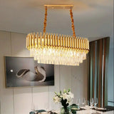 Home Appliance Crystal Ceiling Chandelier Luxury Dining Room Pendant Lamp Modern New Living Room Decor LED Bedroom Hanging Light