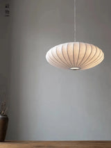 Handmade Apartment silk chandelier Japanese Style Wabi-sabi living room dining room cream style Silk pendant lamps
