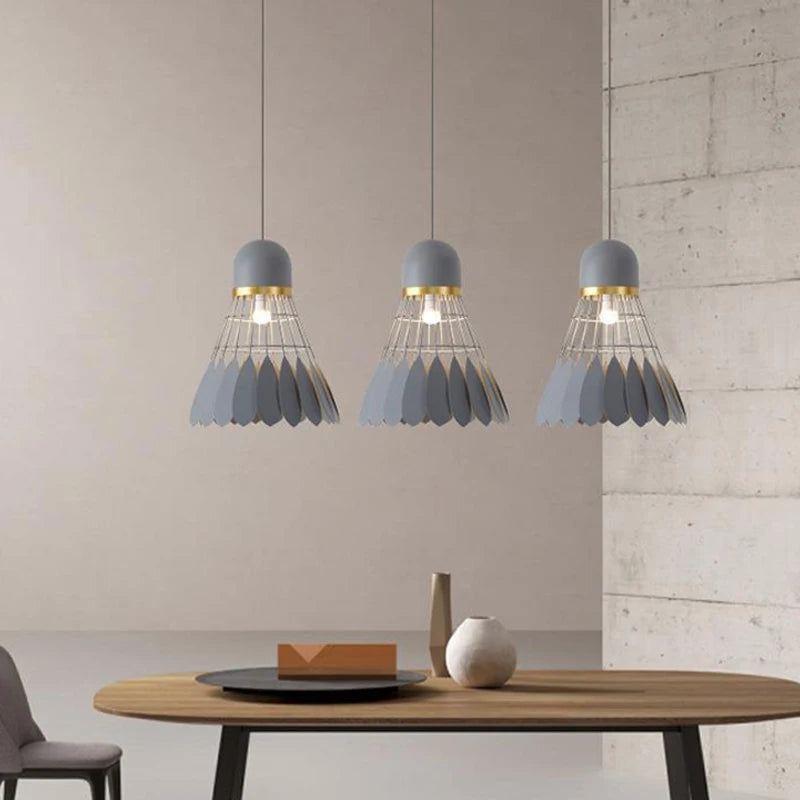Badminton Chandelier Modern Minimalist Nordic Restaurant Lamp Creative Personality Bar Study Bedroom Lamp Living Room Decorativ