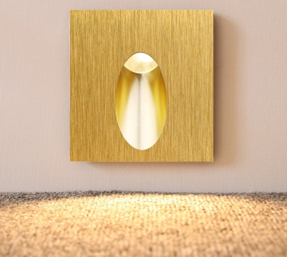 Recessed Wall Sconce Lamp Led Stair Lighting Interior Step Light Aluminum Nightlights with Box for Bathroom 110V/220V/12V