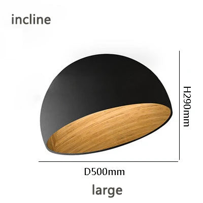 Designer Japanese Simple Wood Grain Color Bedroom Lamp Living Room Lamp Modern Corridor Balcony Creative Ceiling Lamp