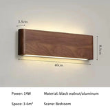 LED Wooden Wall Lamp for Living Room Bedroom Bedside Corridor Stairs Indoor Modern Home Decoration Up Down Wall Sconce Lights ﻿