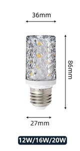 E14 E27 Led Corn Bulb 24W 30W 40W 50W Lamp Chandelier Decorative Living Light SMD5730 Chip Small Warm Replace Halogen Home Room