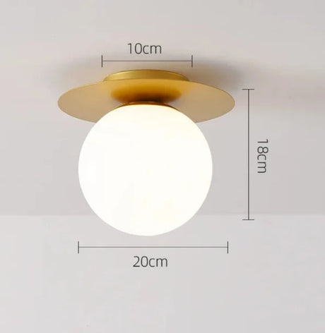 ln door LED Ceiling Lamp for Modern  Glass Ball Black Gold LED Ceiling Lights Chandelier Lighting for Home Balcony Light Fixtures