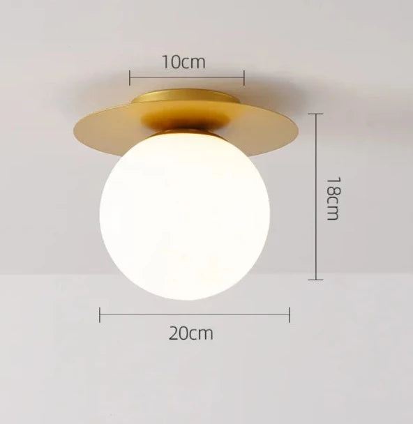 ln door LED Ceiling Lamp for Modern  Glass Ball Black Gold LED Ceiling Lights Chandelier Lighting for Home Balcony Light Fixtures