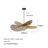 Rattan Pendant Lights Wabi-sabi Style Hand-woven Lamp Restaurant Home Decor Bedroom Living Room Creative Dining Room Chandeliers