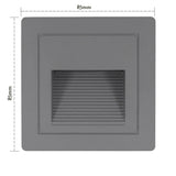 Outdoor Led Stair&Step Light 3W Waterproof Recessed Wall Corner Lamp For Home Landscape Pathway Stairway Garden Yard Footlight