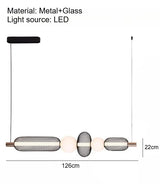 Modern Restaurant Chandelier Nordic Designer Coffee Table LED Pendant Lamp Kitchen Dining Room Bedroom Home Decor Hanging Lamp