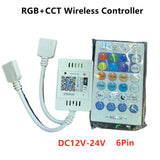 Magic Home DC5V 12V 24V Bluetooth-compatible Wireless WiFi Controller,RGB/RGBW IR RF LED Controller for WS2811 WS2812 Led Strip