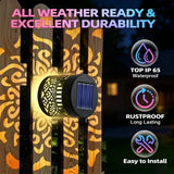 Colorful Mandala Lantern LED Solar Light Outdoor Projection Wall Lamp for Garden Terrace and Stair Lighting Courtyard Backyard