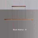 Walnut Color LED Chandelier Dining Room, Kitchen, Island Hanging Lights, Restaurant, Office ,Coffee ,Home Lighting Ash Wooden