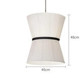 Wabi-sabi Style Pendant Lights Modern Fabric Pendant lamp for Restaurant Cafe Dining Room Minimalism Cloth Art Chandelier