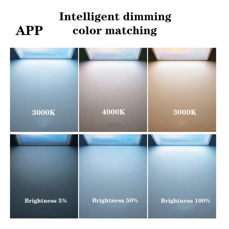 220V New Style Blue Sky Smart Ceiling Lamp for Bathroom Living Room Kitchen Natural Lighting Indoor Decor Remote Control And App