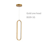 Good packing Two rings black or gold led pendant light for indoor place hanging lamp emitting warm white or white
