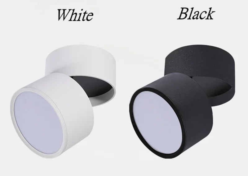Surface Mounted Anti-Glare LED Tube Light Dimmable 7W10W15W20W24W Folding and Rotating Ceiling Lamp Spotlight 110/220V Downlight