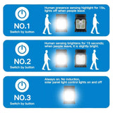 Mini Solar Clip Light with PIR Motion Sensor - Soft Warm Glow Outdoor Fence Lamp