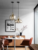 Nordic Single Head Glass Pendant Lamp - Creative Personality Restaurant Light