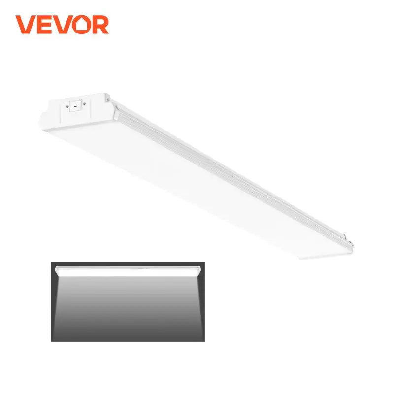 4FT/8FT LED Wraparound Light 4500/5500/10000 LM Flush Mount LED Shop Light 3000K-6500K Daylight Ceiling Lighting Fixtures