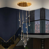 Modern Chandeliers For Staircase Living Room Pendant Lights LED  Lamp Villa Exhibition Hall Loft Long Hanging Lamp Light Fixture
