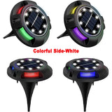 12LED Solar Power Disk Light Outdoor Garden Solar Underground Light Deck Light Spotlight Buried Solar Led Lamp Garden Decor