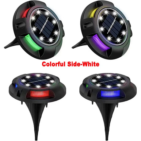 12LED Solar Power Disk Light Outdoor Garden Solar Underground Light Deck Light Spotlight Buried Solar Led Lamp Garden Decor