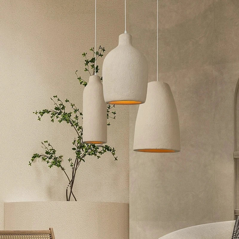 Japanese style Wabi Sabi style pendant light, living room dining room light, modern minimalist bar designer pendant light