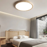 Nordic Yellow Travertine Simple Ceiling Light Retro Cream Style Living Room High-end Feeling LED Modern Bedroom Decorate Texture