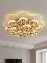 Modern Light Luxury Circle Ring Led Ceiling Lamp Acrylic Luster Living Room Lights Lighting Home Decor Bedroom Lamps Fixtures