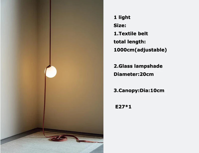 2026 Art Deco Dimmalbe Led Chandelier Lighting Orange Black Textile Glass Bubble Suspension Luminaire Lampen For Living Room