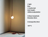 2026 Art Deco Dimmalbe Led Chandelier Lighting Orange Black Textile Glass Bubble Suspension Luminaire Lampen For Living Room