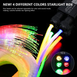 36W 4-Port RGBW Twinkle & Meteor Fiber Optic Kit - High Power Shooting Star Headliner Engine with App Control - Professional Car & Home Star Ceiling