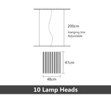 Modern LED Ceiling Chandelier Living Room Lights Home Lustre Interior Decor Dining Table Pendant Lamp Nordic Design Bar Lighting