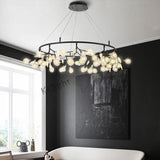 New Nordic Modern Firefly Chandelier Light Living Room Led Lamp Round Pendant Lamp Decor Ceiling Chandelies Hanging Lighting