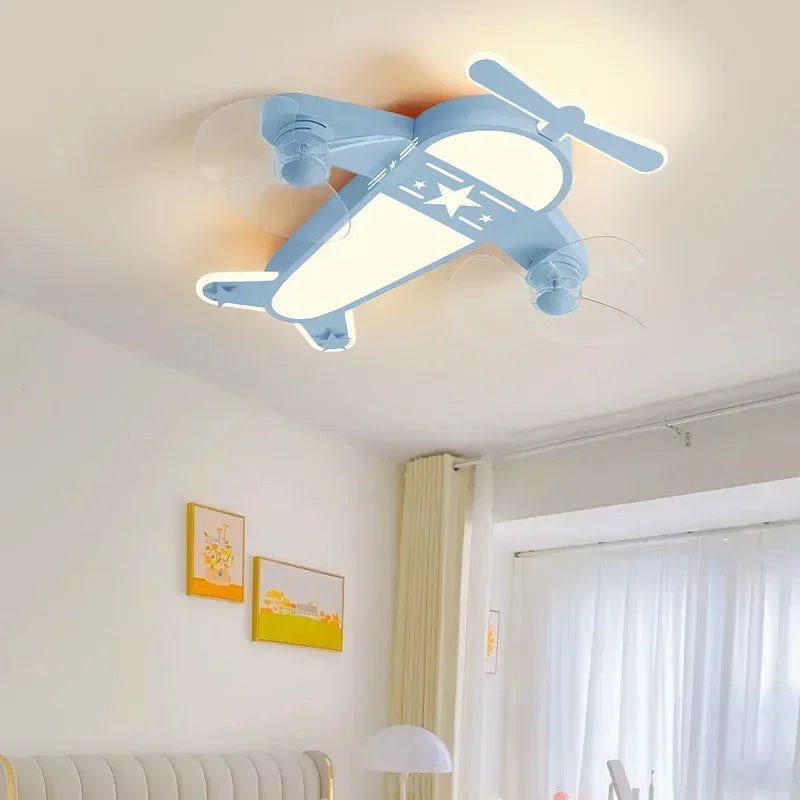 Modern Creative LED Ceiling Light Children's Cartoon Airplane Light Baby Room Bedroom Room Decoration Indoor Lighting Fixtures