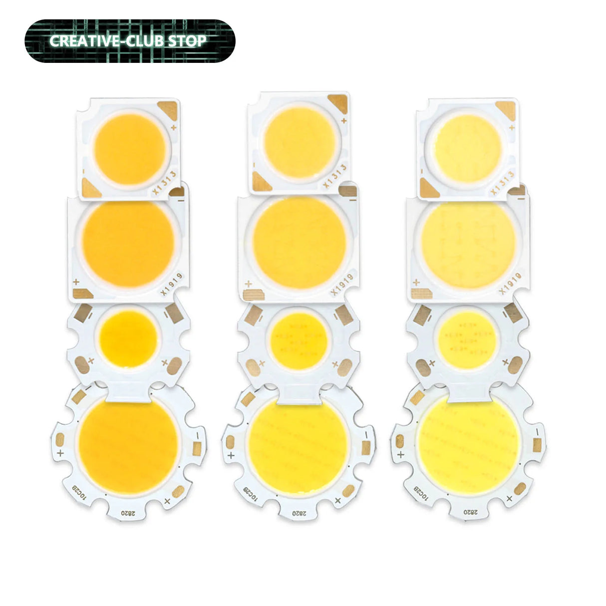 COB LED Chip 3W 5W 7W 10W 20W 30W 40W Light Emitting Diode LED Module Matrix 1313 2020 2828 1919 for Bulb Downlights