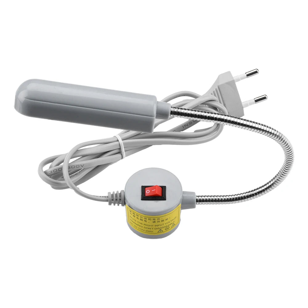 30-LED Industrial Sewing Machine Light with Magnetic Base & Flexible Gooseneck (EU Plug)