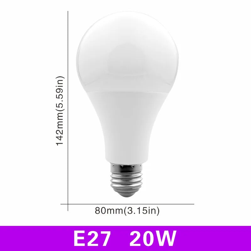 E27 E14 LED Bulb 20W 18W 15W 12W 9W 6W 3W Lampada LED Light AC 220V-240V Bombilla Spotlight Lighting Cold/Warm White Lamp